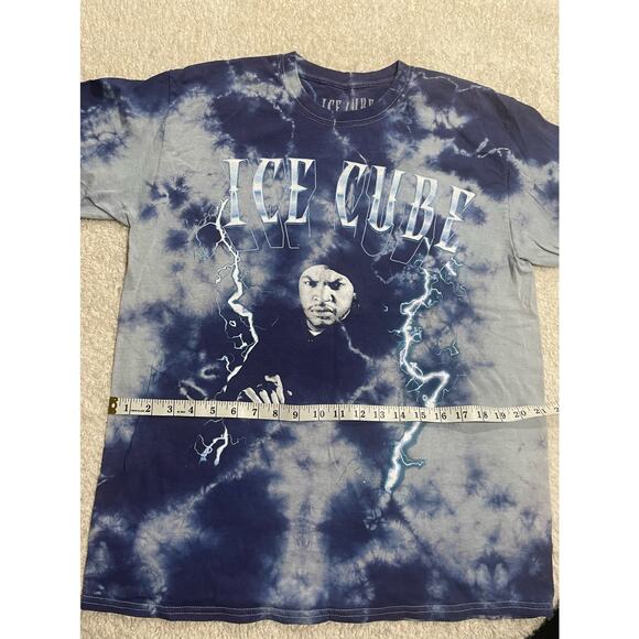 Ice Cube Men's Size Large Hip Hop Tie Dye Short Sleeve T-Shirt 90's rap purple - Picture 3 of 5